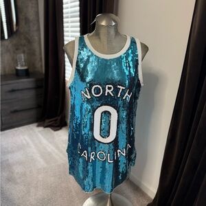 Sequin Blue North Carolina Tank Top
